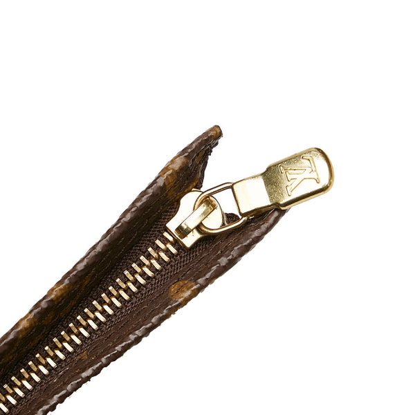 ルイ ヴィトン モノグラム バケツPM ハンドバッグ M42238 ブラウン PVC レザー レディース LOUIS VUITTON 【中古】