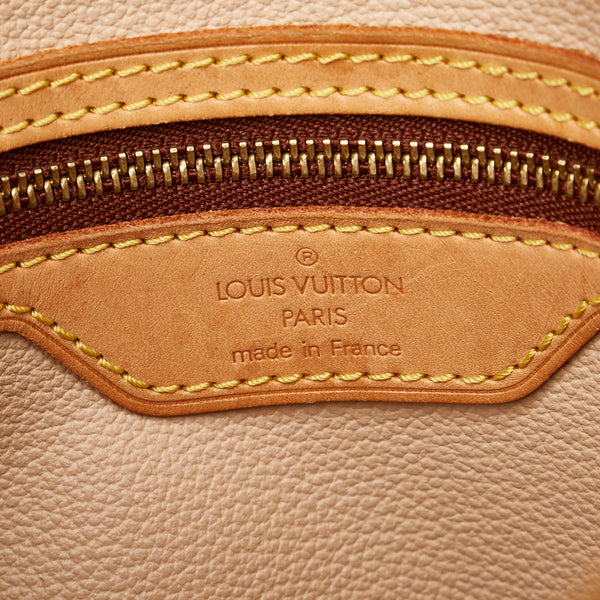 ルイ ヴィトン モノグラム バケツPM ハンドバッグ M42238 ブラウン PVC レザー レディース LOUIS VUITTON 【中古】