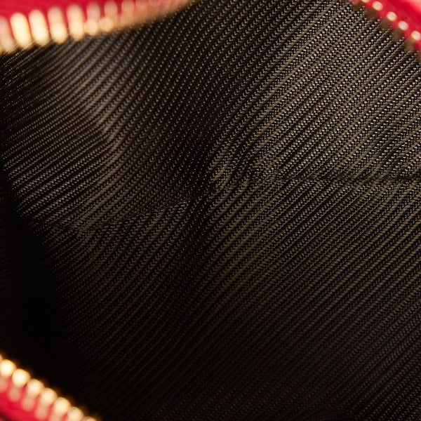 グッチ グッチシマ ポーチ 153228 レッド レザー レディース GUCCI 【中古】