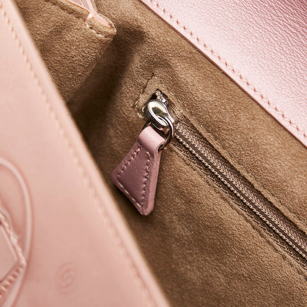 カルティエ ハッピーバースデー ハンドバッグ ピンク パテントレザー レディース CARTIER 【中古】