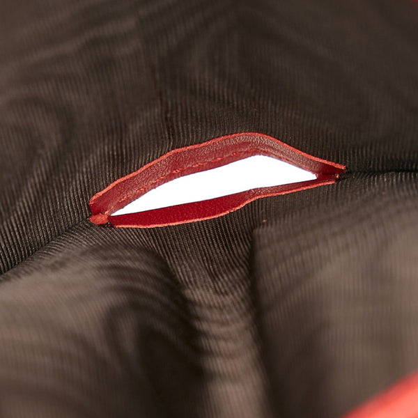 グッチ GGスプリーム チェリー フラップ コンパクト ウォレット 476050 ベージュ レッド PVC レザー レディース GUCCI 【中古】