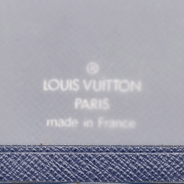 ルイ ヴィトン エピ ポルト2カルト ヴェルティカル カードケース パスケース M63205 トレドブルー レザー レディース LOUIS VUITTON 【中古】