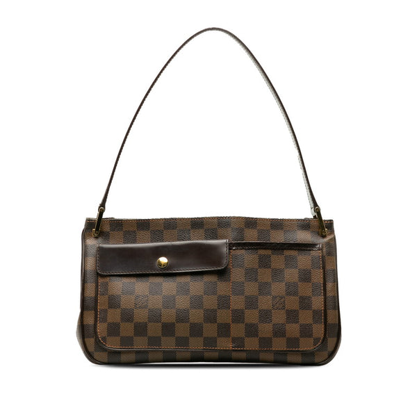 ルイ ヴィトン ダミエ オーバーニュ ショルダーバッグ N51129 エベヌ ブラウン PVC レザー レディース LOUIS VUITTON 【中古】