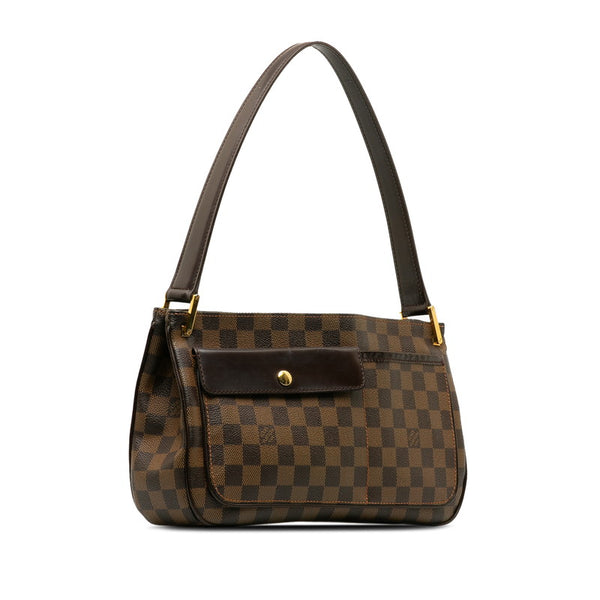 ルイ ヴィトン ダミエ オーバーニュ ショルダーバッグ N51129 エベヌ ブラウン PVC レザー レディース LOUIS VUITTON 【中古】