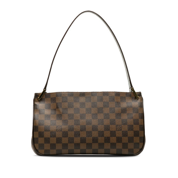 ルイ ヴィトン ダミエ オーバーニュ ショルダーバッグ N51129 エベヌ ブラウン PVC レザー レディース LOUIS VUITTON 【中古】