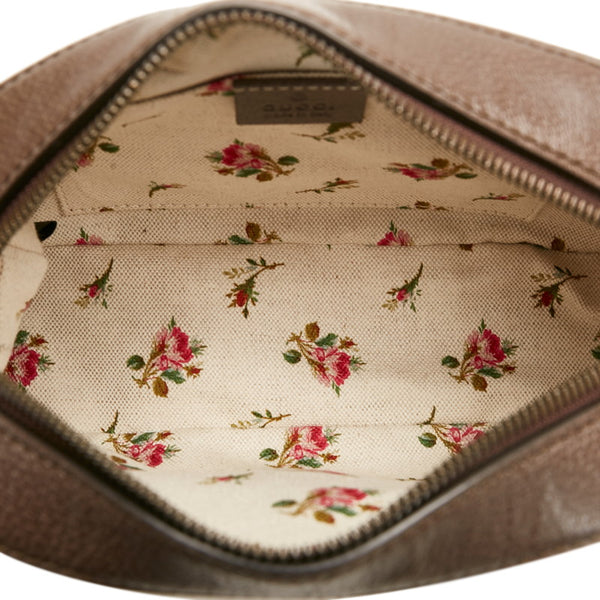 グッチ GGスプリーム ネオ ヴィンテージ 斜め掛け ショルダーバッグ 476466 ベージュ ブラウン PVC レザー レディース GUCCI 【中古】