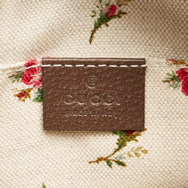 グッチ GGスプリーム ネオ ヴィンテージ 斜め掛け ショルダーバッグ 476466 ベージュ ブラウン PVC レザー レディース GUCCI 【中古】