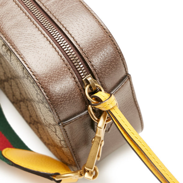 グッチ GGスプリーム ネオ ヴィンテージ 斜め掛け ショルダーバッグ 476466 ベージュ ブラウン PVC レザー レディース GUCCI 【中古】