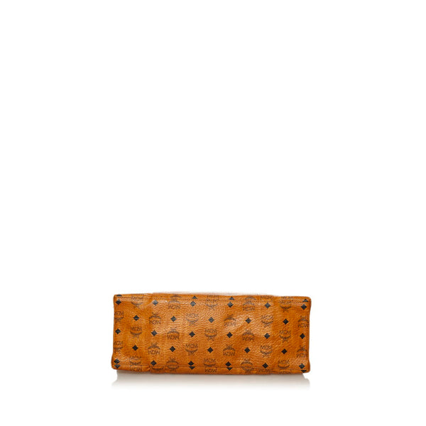 エム シー エム ヴィセトス ブラウン PVC トートバッグ レディース MCM 【中古】
