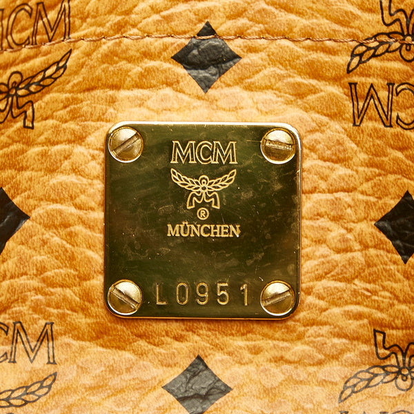 エム シー エム ヴィセトス ブラウン PVC トートバッグ レディース MCM 【中古】