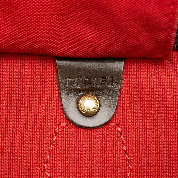 ルイ ヴィトン ダミエ スピーディ35 ハンドバッグ ボストンバッグ N41363 エベヌ ブラウン PVC レザー レディース LOUIS VUITTON 【中古】