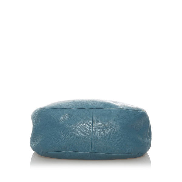 プラダ ワンショルダーバッグ BR4311 ブルー レザー レディース PRADA 【中古】