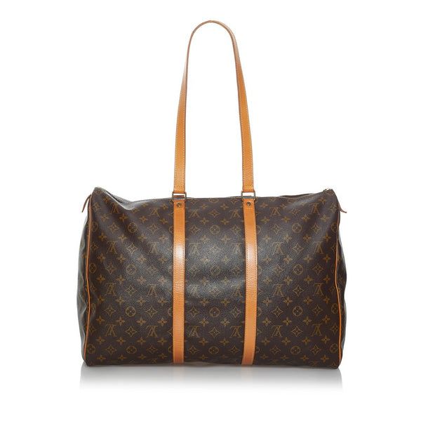 ルイ ヴィトン モノグラム フラネリー 50 ボストンバッグ トートバッグ M51116 ブラウン PVC レザー レディース LOUIS VUITTON 【中古】