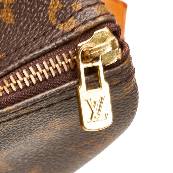 ルイ ヴィトン モノグラム フラネリー 50 ボストンバッグ トートバッグ M51116 ブラウン PVC レザー レディース LOUIS VUITTON 【中古】