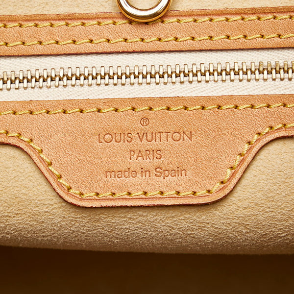 ルイ ヴィトン ダミエ アズール ハムステッドPM ハンドバッグ トートバッグ N51207 ホワイト PVC レザー レディース LOUIS VUITTON 【中古】