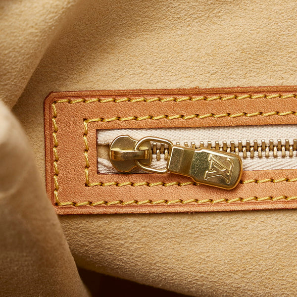 ルイ ヴィトン ダミエ アズール ハムステッドPM ハンドバッグ トートバッグ N51207 ホワイト PVC レザー レディース LOUIS VUITTON 【中古】