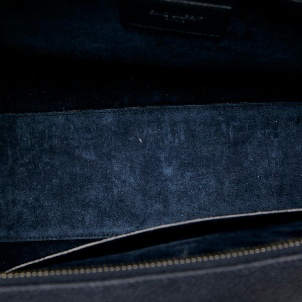 サンローラン カバリヴゴーシュ ハンドバッグ ショルダーバッグ 2WAY ネイビー レザー レディース SAINT LAURENT 【中古】