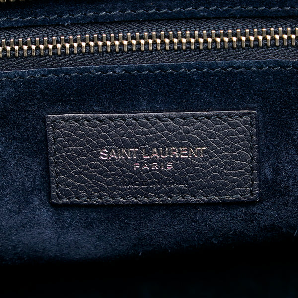 サンローラン カバリヴゴーシュ ハンドバッグ ショルダーバッグ 2WAY ネイビー レザー レディース SAINT LAURENT 【中古】