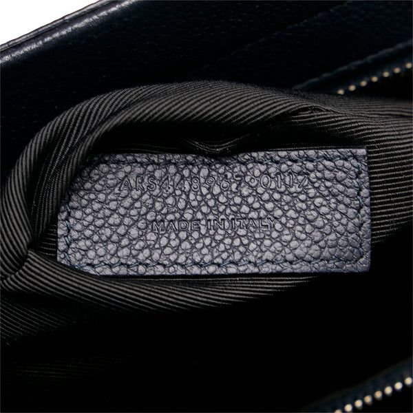 サンローラン カバリヴゴーシュ ハンドバッグ ショルダーバッグ 2WAY ネイビー レザー レディース SAINT LAURENT 【中古】