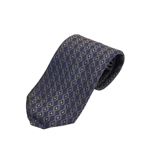 エルメス ネクタイ ブルー シルク メンズ HERMES 【中古】