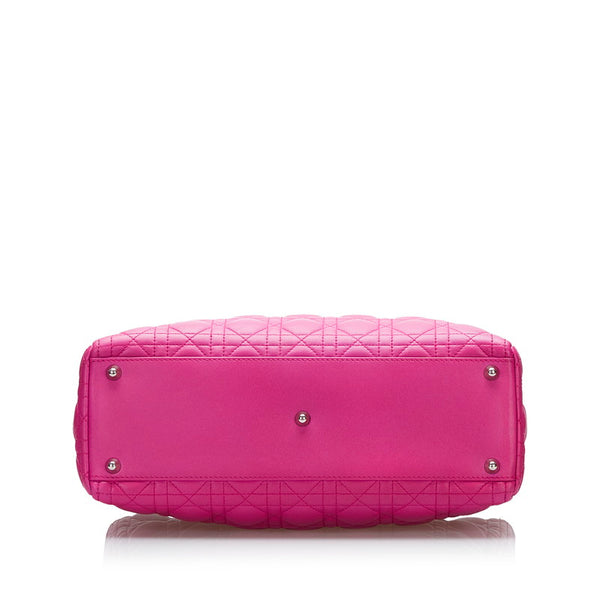 ディオール カナージュ レディディオール ハンドバッグ ショルダーバッグ2WAY ピンク レザー レディース Dior 【中古】