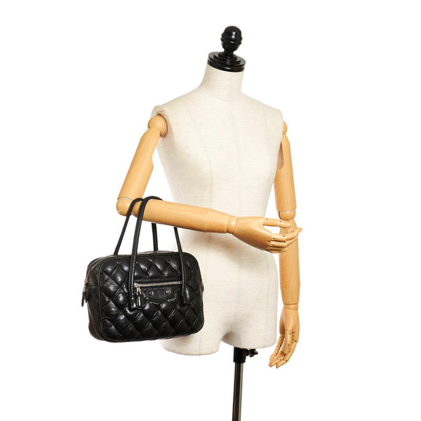 バレンシアガ ザ マトラッセ  ハンドバッグ 182089 ブラック レザー レディース BALENCIAGA 【中古】