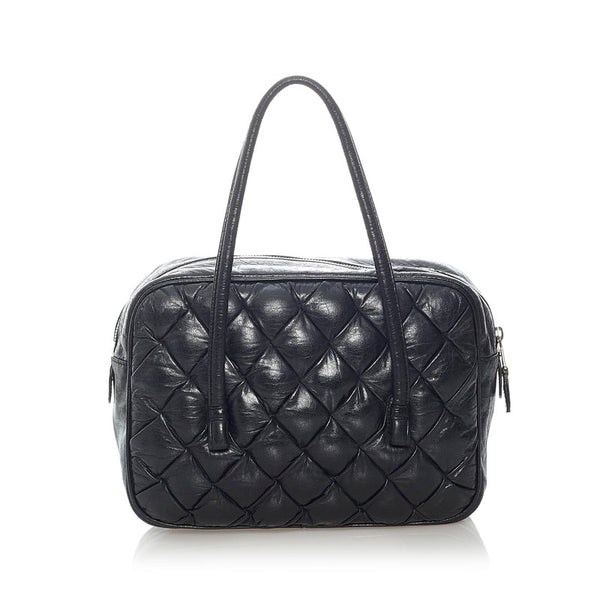 バレンシアガ ザ マトラッセ  ハンドバッグ 182089 ブラック レザー レディース BALENCIAGA 【中古】