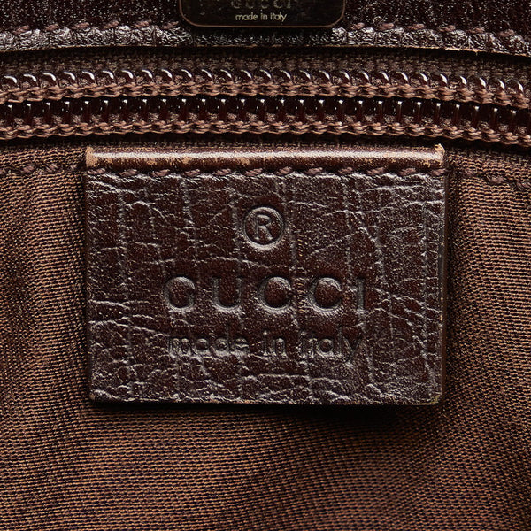 グッチ GGスプリーム トートバッグ 114595 ベージュ ブラウン PVC レザー レディース GUCCI 【中古】