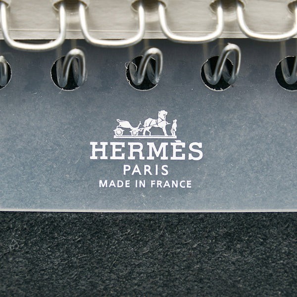 エルメス ユリスPM 手帳カバー ノートカバー レフィル付属 ブラック トゴ レディース HERMES 【中古】