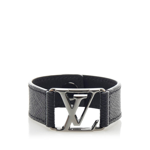 ルイ ヴィトン モノグラム エクリプス ブラスレ ホッケンハイム　 ブレスレット M6295 ブラック シルバー PVC メタル メンズ LOUIS VUITTON 【中古】