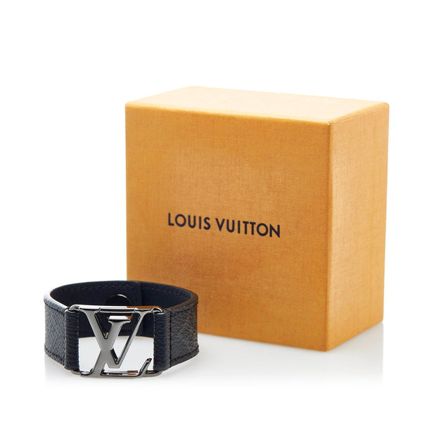 ルイ ヴィトン モノグラム エクリプス ブラスレ ホッケンハイム　 ブレスレット M6295 ブラック シルバー PVC メタル メンズ LOUIS VUITTON 【中古】