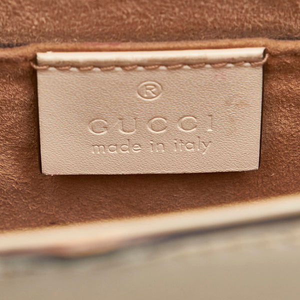 グッチ シルヴィ 470270 ホワイト レザー ハンドバッグ ショルダーバッグ 2WAY レディース GUCCI 【中古】