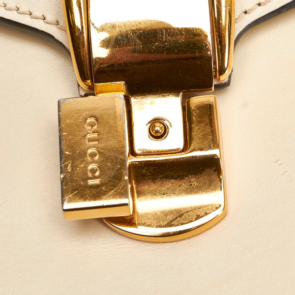 グッチ シルヴィ 470270 ホワイト レザー ハンドバッグ ショルダーバッグ 2WAY レディース GUCCI 【中古】