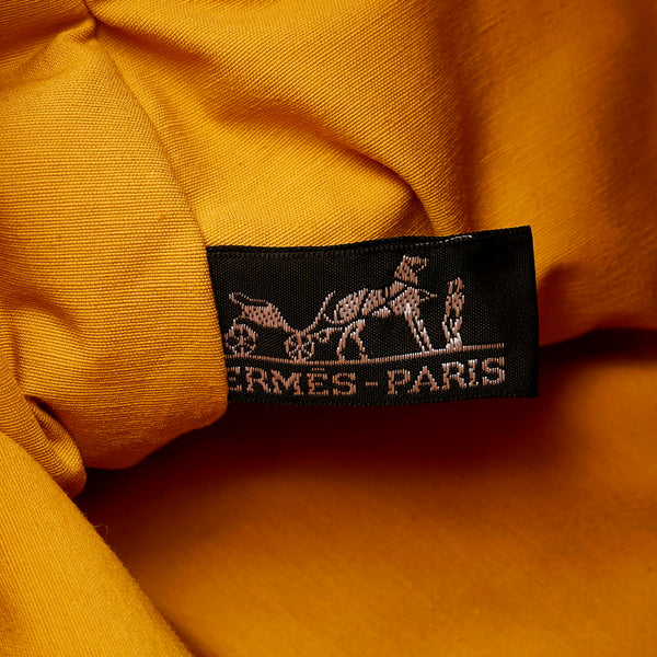 エルメス ボリードポーチGM クラッチバッグ イエロー マスタード キャンバス レディース HERMES 【中古】