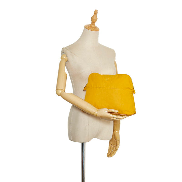 エルメス ボリードポーチGM クラッチバッグ イエロー マスタード キャンバス レディース HERMES 【中古】