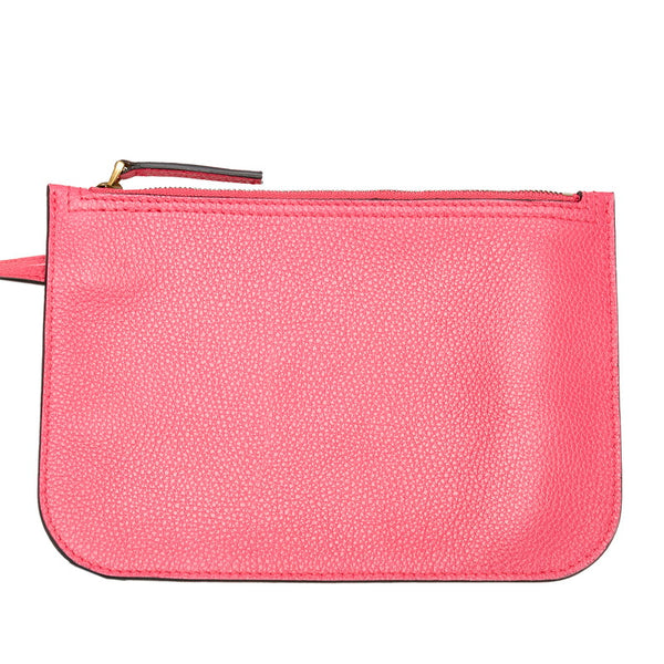 グッチ ドローストリング ミニ ロゴ ナップサック リュック 523586 ピンク レザー レディース GUCCI 【中古】