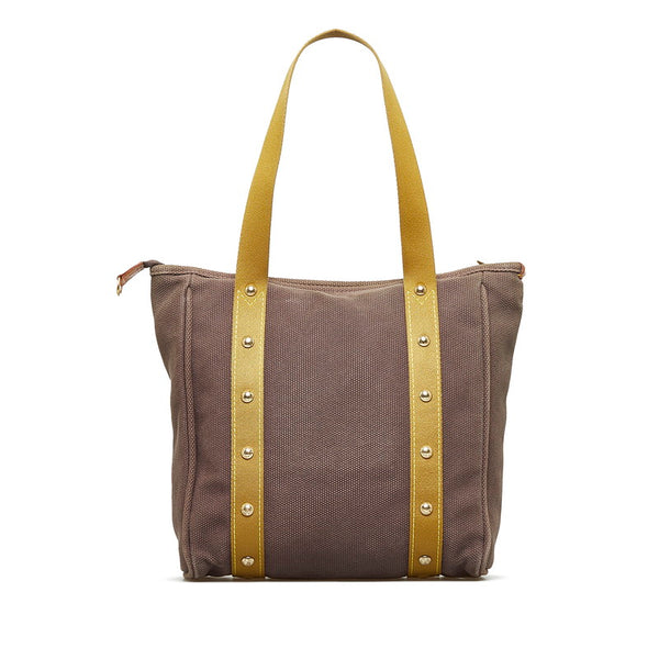 ルイ ヴィトン アンティグア カバMM トートバッグ M40086 ブラウン キャンバス レディース LOUIS VUITTON 【中古】