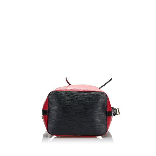 ルイ ヴィトン エピ プチノエ バイカラー ショルダーバッグ M44172 レッド ブラック レザー レディース LOUIS VUITTON 【中古】
