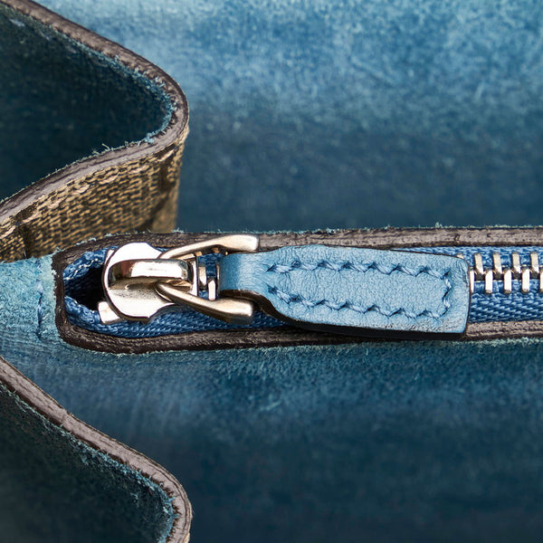 グッチ GGスプリーム ディオニュソス チェーン ショルダーバッグ 403348 ベージュ ブルー PVC スウェード レディース GUCCI 【中古】