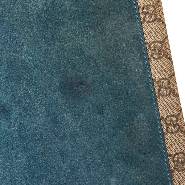 グッチ GGスプリーム ディオニュソス チェーン ショルダーバッグ 403348 ベージュ ブルー PVC スウェード レディース GUCCI 【中古】