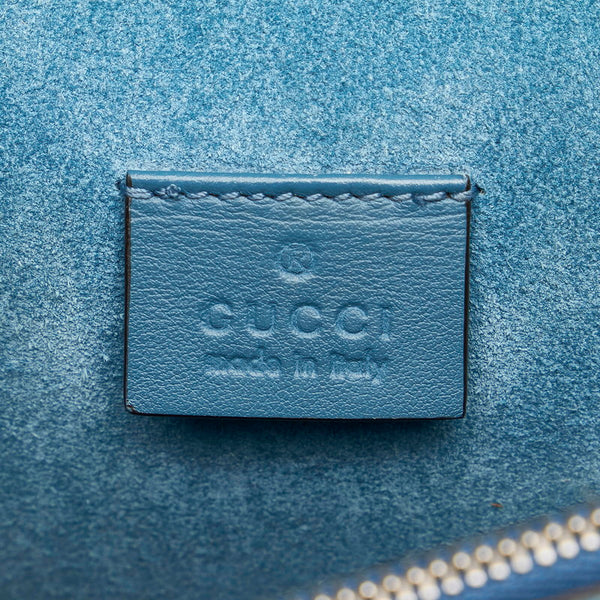 グッチ GGスプリーム ディオニュソス チェーン ショルダーバッグ 403348 ベージュ ブルー PVC スウェード レディース GUCCI 【中古】