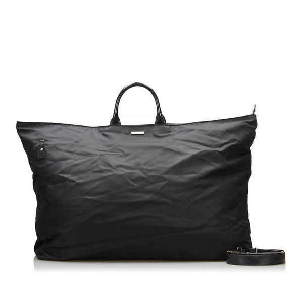 グッチ ボストンバッグ ショルダーバッグ 2WAY 019-2020 ブラック キャンバス レザー レディース GUCCI 【中古】