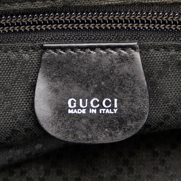 グッチ ボストンバッグ ショルダーバッグ 2WAY 019-2020 ブラック キャンバス レザー レディース GUCCI 【中古】