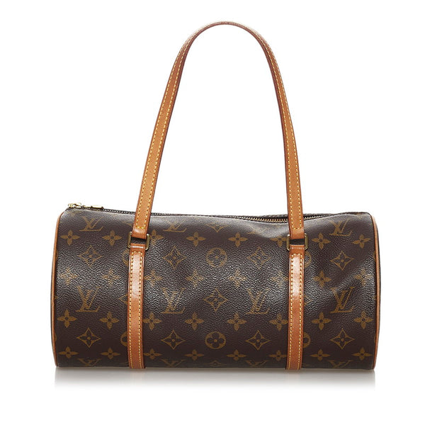 ルイ ヴィトン モノグラム パピヨン ハンドバッグ M51385 ブラウン PVC レザー レディース LOUIS VUITTON 【中古】