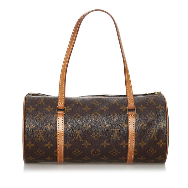ルイ ヴィトン モノグラム パピヨン ハンドバッグ M51385 ブラウン PVC レザー レディース LOUIS VUITTON 【中古】