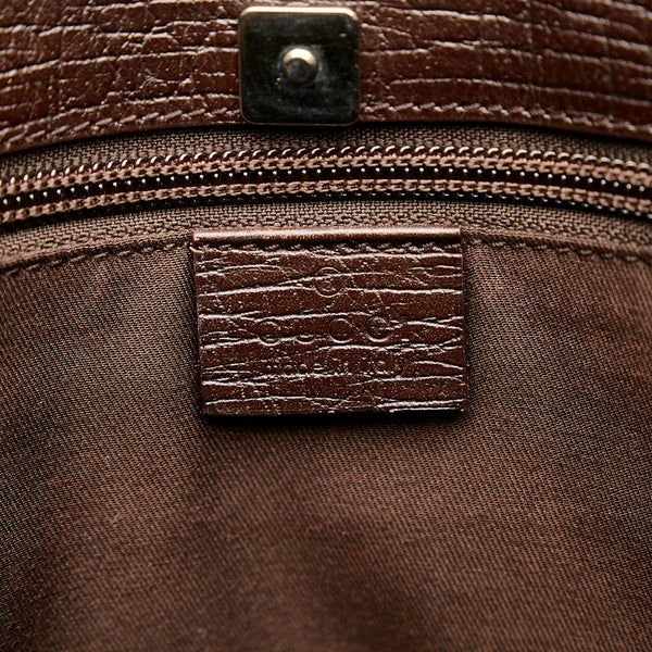 グッチ GGスプリーム トートバッグ 114288 ベージュ PVC レザー レディース GUCCI 【中古】