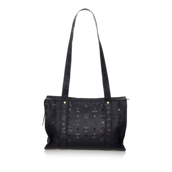 エム シー エム ヴィセトス トートバッグ ブラック ナイロン レディース MCM 【中古】