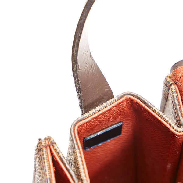 ルイ ヴィトン ダミエ トライベッカ ロン ショルダーバッグ ハンドバッグ N51160 ブラウン PVC レザー レディース LOUIS VUITTON 【中古】
