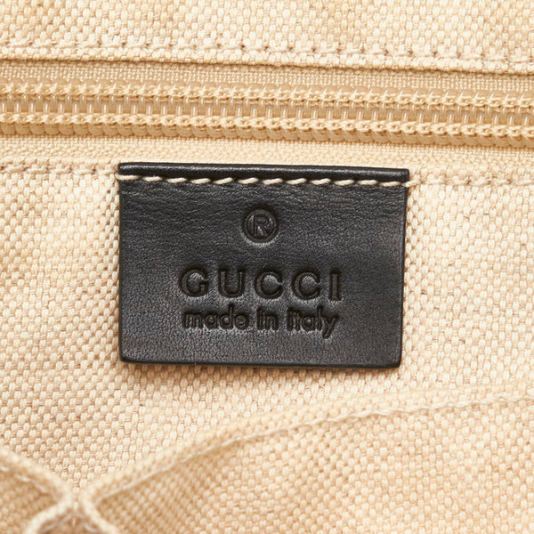 グッチ GGナイロン 斜め掛け ショルダーバッグ 314529 ブラック ナイロン レザー レディース GUCCI 【中古】