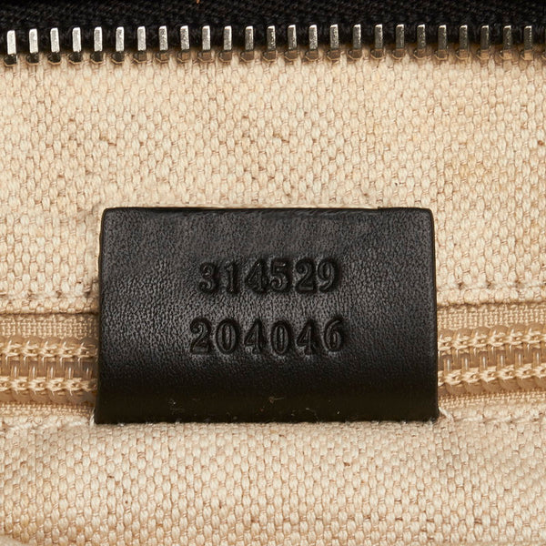 グッチ GGナイロン 斜め掛け ショルダーバッグ 314529 ブラック ナイロン レザー レディース GUCCI 【中古】